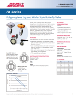 POLYPROPYLENE LUG AND WATER STYLE BUTTERFLY VALVE